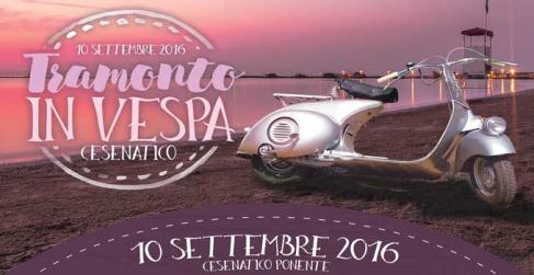 Tramonto in vespa